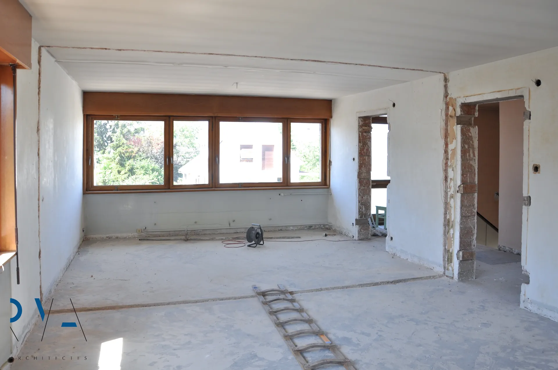 Chantier du salon