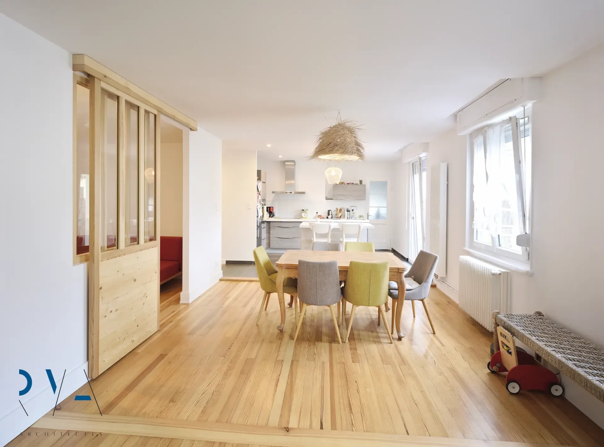 Restructuration lourde de l'appartement pour accompagner l’agrandissement de la famille
