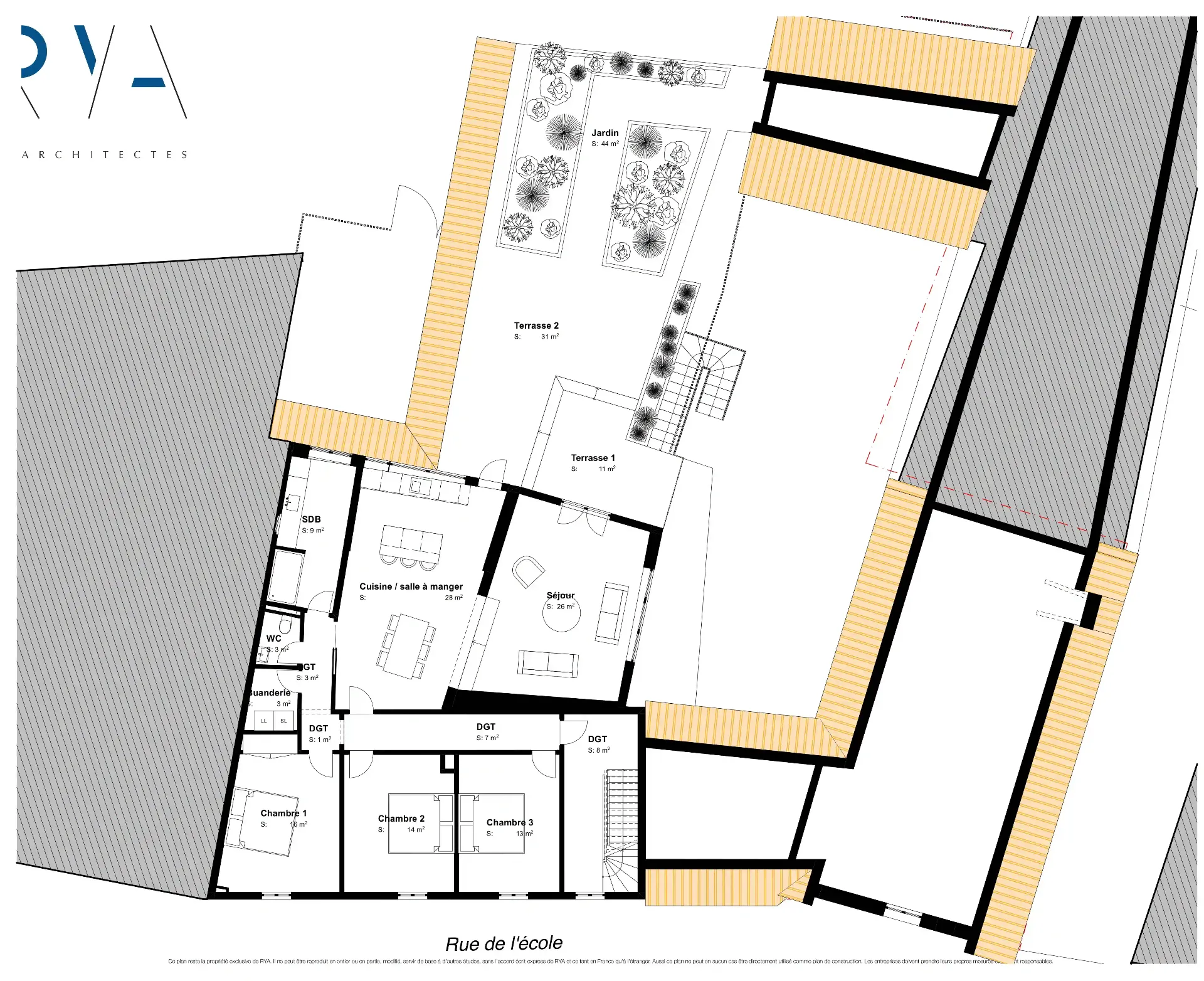 R+1 - logement de fonction
